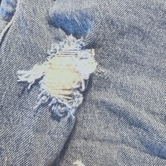 Abercrombie & Fitch-The Moms Short High Rise Denim/Jean Shorts-Sz 2/26-Distress - Picture 12 of 13